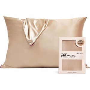 NEW Kitsch Satin Pillowcase - champagne - Standard/Queen